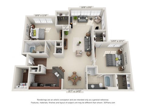 a bedroom floor plan is shown in this image